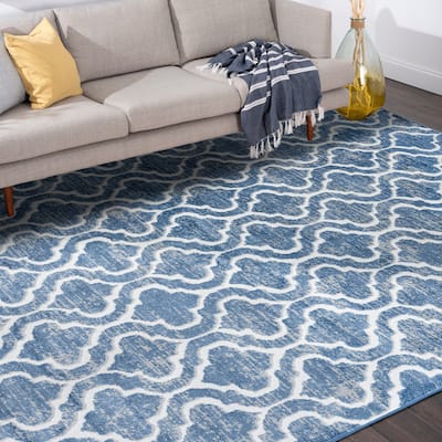 Wyman Farmhouse Geometric Indoor Area Rug
