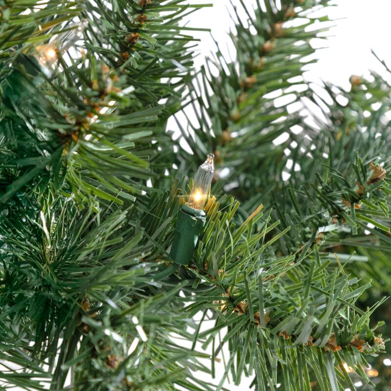 Noble Fir Artificial Christmas Garland 9' x 10" Clear Lights