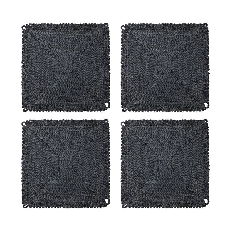 Caravan Loopy Square Place Mat - Set of 4 - 14" - 14 x 14