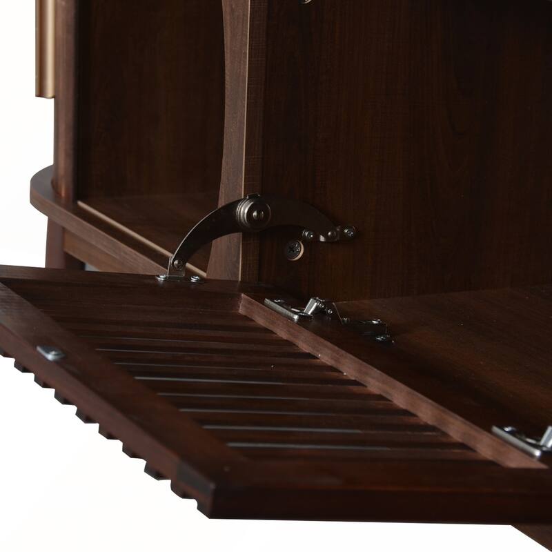 Charming Wood TV Stand with Storage and Stylish Finish for Living Room