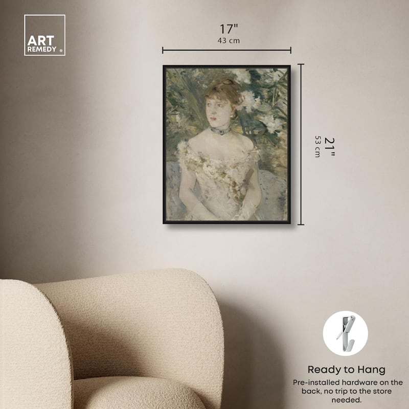 Young Girl in a Ball Gown Canvas by Art Remedy