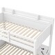 preview thumbnail 8 of 15, Twin over Full Bunk Bed with Storage Shelves,LED,Charging Station