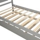 preview thumbnail 4 of 18, Gray Twin Platform Bed with Trundle, Perfect for Guest Rooms and Kids' Rooms