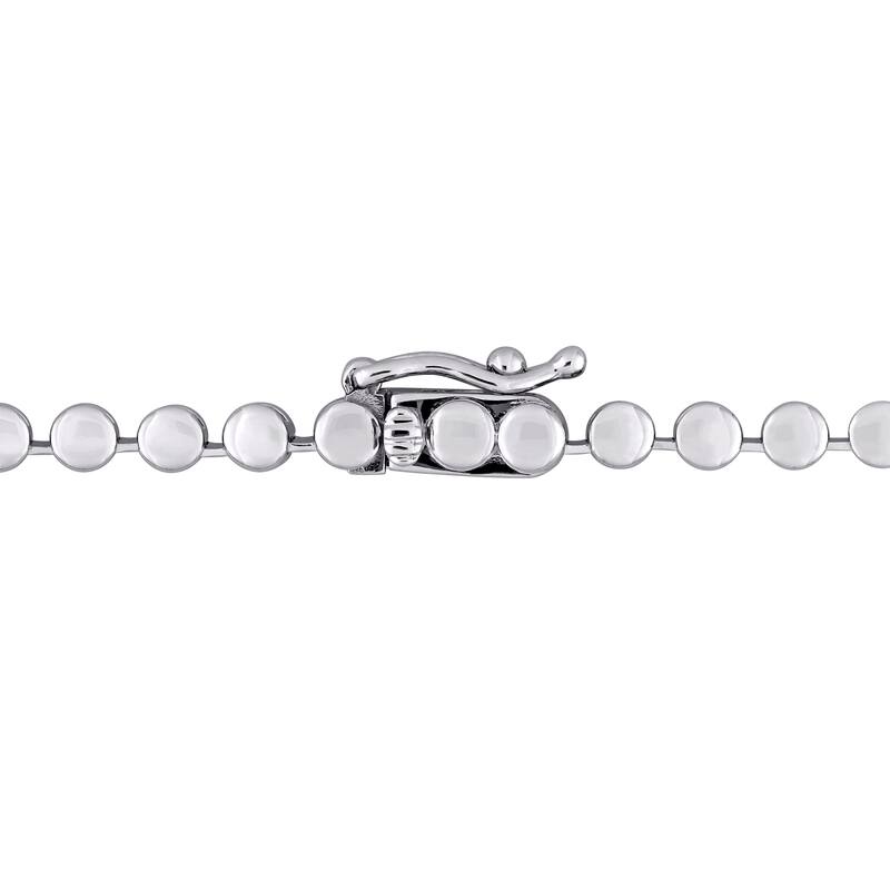 Miadora 18k White Gold Multi-Row Diamond Necklace 16 1/7 or 27 1/7ct TDW