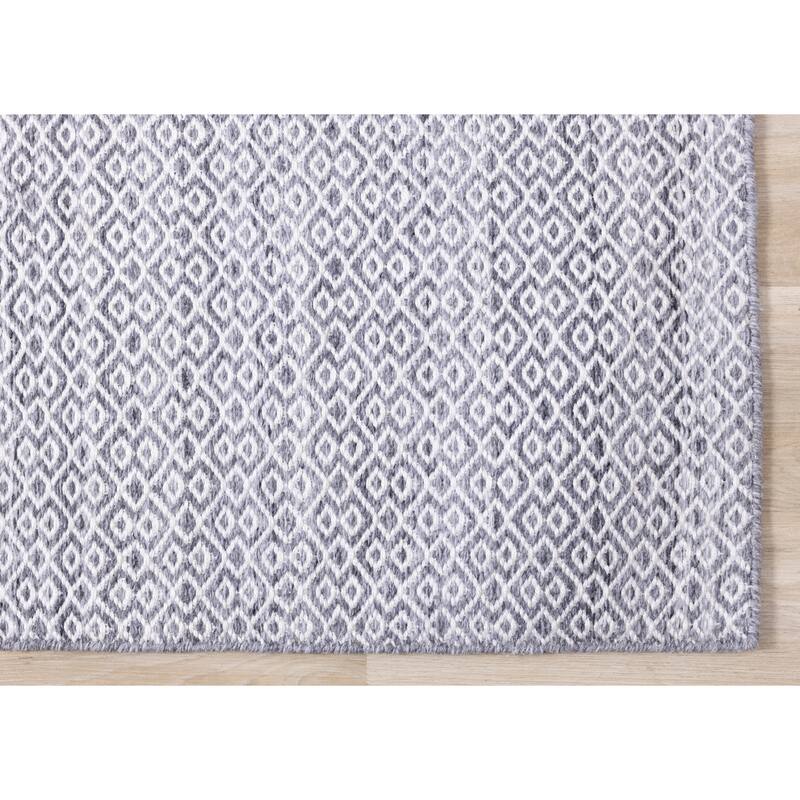 Grey Cream French Country Recycled Area Rug