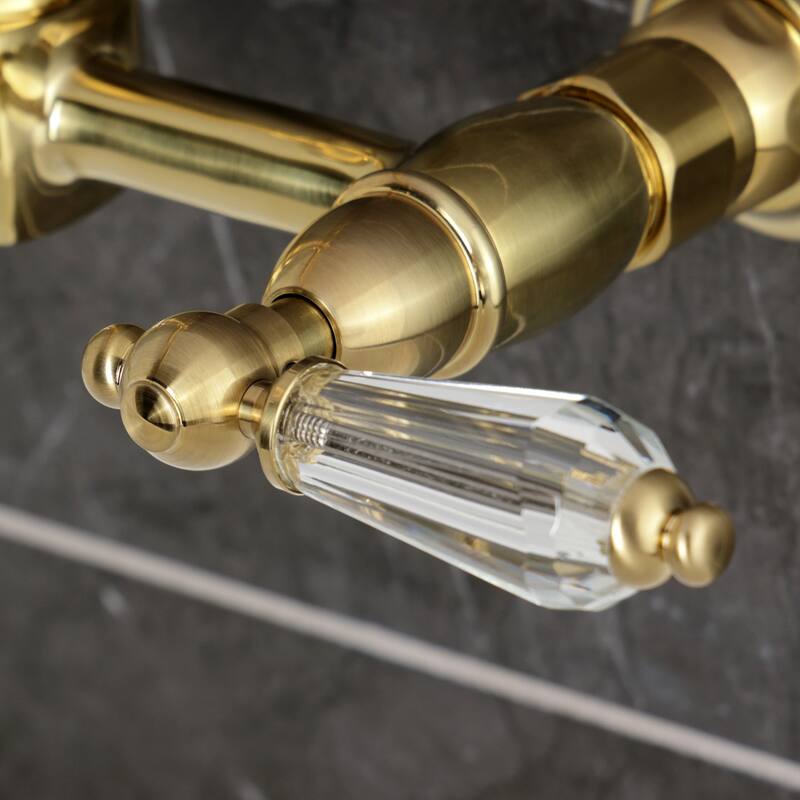 Willshire Two-Handle 2-Hole Wall Mount Bridge Kitchen Faucet