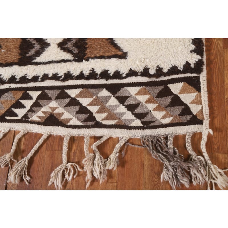 Tribal Anatolian Runner Rug Handmade Turkish Wool Carpet - 3'5"x 12'9"