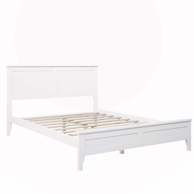 Solid Wood Full Platform Bed