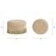 preview thumbnail 90 of 91, Yolanda 24" Upholstered Round Accent Ottoman