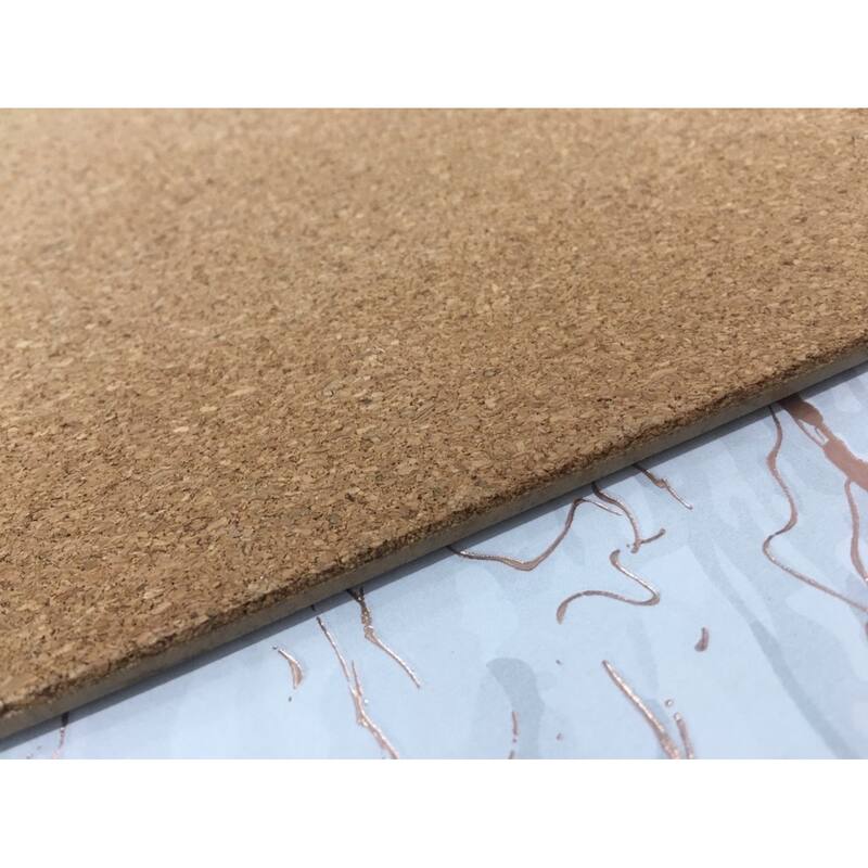 Dainty Home Marble Thick Cork Printed Rectangular Placemat Set