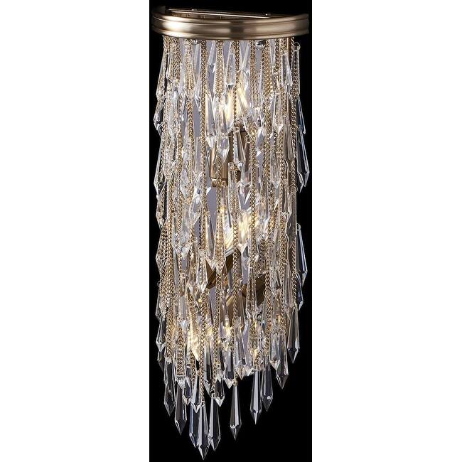 Allegri 040623-FR001 Frangia 3 Light 22" Tall Wall Sconce - Brushed Champagne Gold