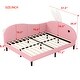 preview thumbnail 22 of 23, Roomfitters Upholstered Rabbit-Shape Daybed, Sofabed with Rabbit Ear Headboard, Pink