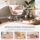 preview thumbnail 11 of 27, VANITII Accent Chair Swivel Vanity Chair Office Desk Chair With Wheels Modern Height Adjustable Pink/Grey/White