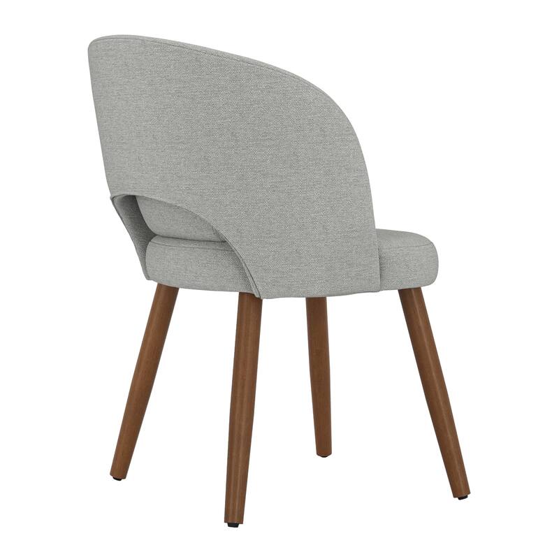 Linen Dining Chairs Set of 2/4/6 with Solid Wood Legs, Modern Kitchen Chairs with Lumbar Pillow for Dining Room Beige