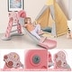 preview thumbnail 11 of 18, Costway 3-in-1 Kids Indoor Slide with Basketball Hoop & Basketball, - See Details