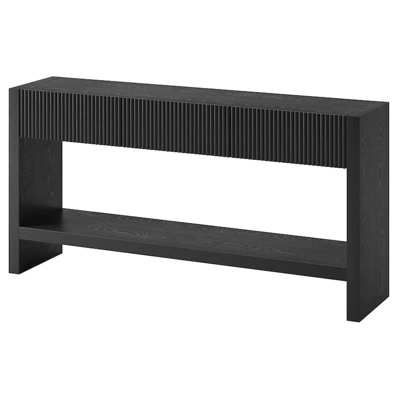 Manzanita 60" Wide Rectangular Solid Wood Fluted Console Table - 60" Wide