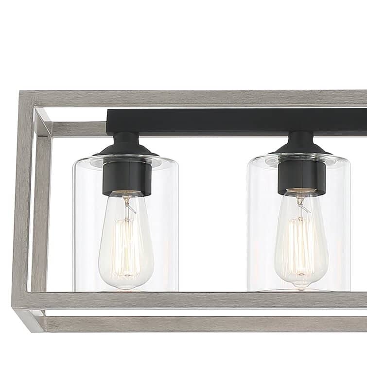 Acroma 5-light 37in Linear Modern Farmhouse Chandelier-UL Certified - 38 inches