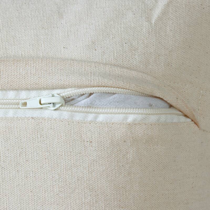 Sevita Guapo Casual Solid Stitched Edge Cotton Throw Pillow