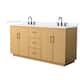 Option Light Oak / White Quartz Top / Matte Black