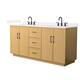 Option Light Oak / White Quartz Top / Matte Black