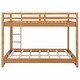 preview thumbnail 17 of 20, Wood Queen Size Bunk Bed with Ladder for Space-Saving and Easy Access
