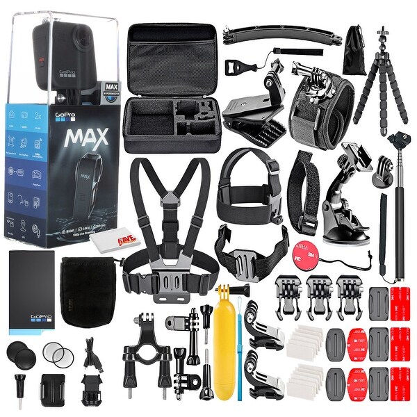 GoPro MAX 360 Waterproof Action Camera --With 50 Piece Accessory Kit. Opens flyout.