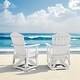 preview thumbnail 55 of 54, Set of 2 HDPE Adirondack Swivel Gliders, Outdoor Patio Chair Set
