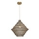 preview thumbnail 3 of 9, Uttermost Sigh Woven Brass 1 Light Pendant - N/A