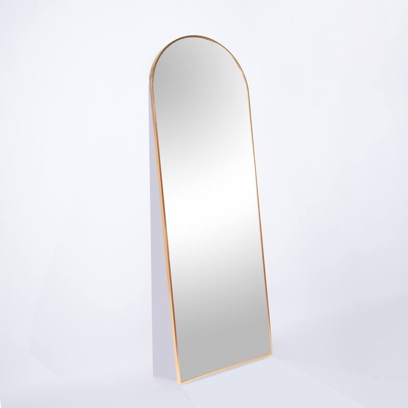 63'' x 20'' Aluminium Alloy Arch Full Length Mirror with Stand