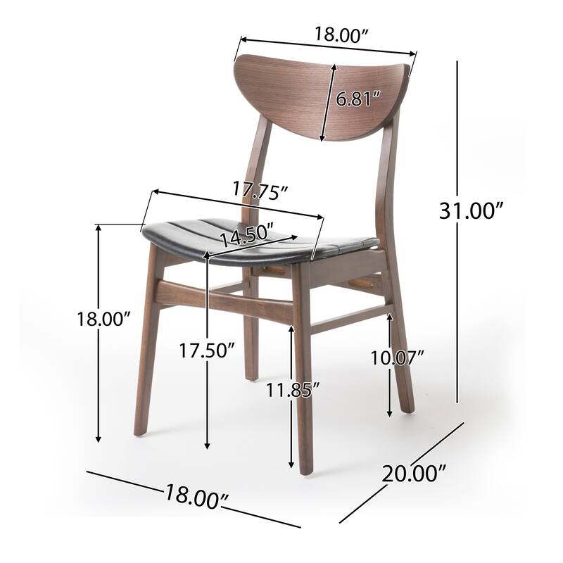 Anise Mid-Century Modern 7 Piece Dining Set with A-Frame Table by Christopher Knight Home