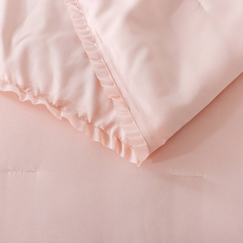 Ruffled Edge Down Alternative Blanket
