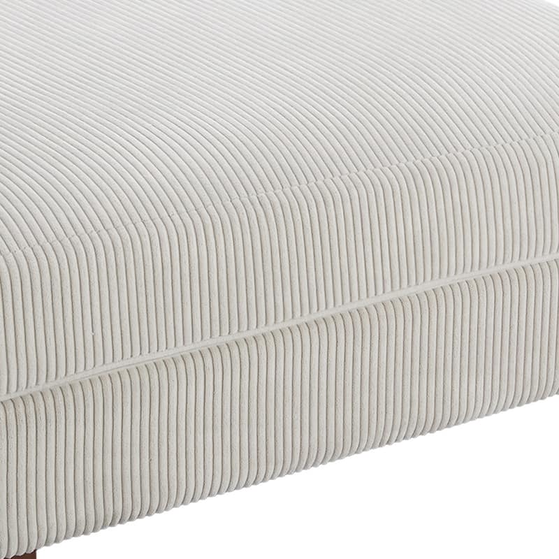 Sofa Corduroy Ottoman with Soild Wood