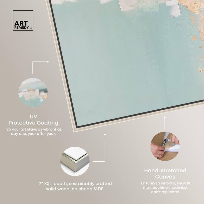 Shimmering Calm Canvas by Art Remedy