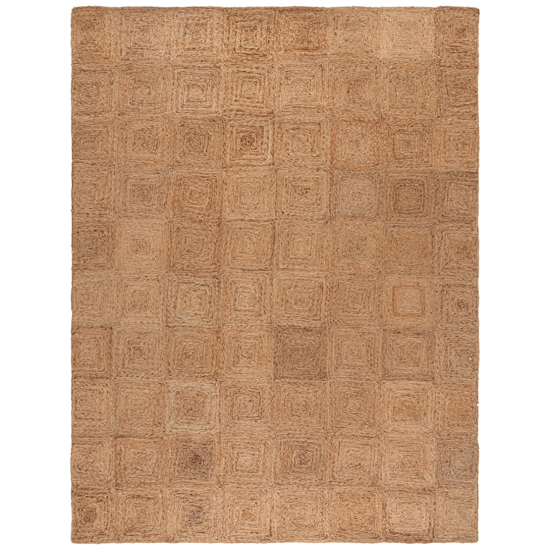 SAFAVIEH Handmade Natural Fiber Taniyah Farmhouse Geometric Jute Rug