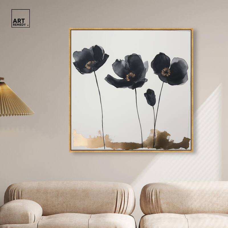 Nocturnal Flowers I Canvas by Art Remedy