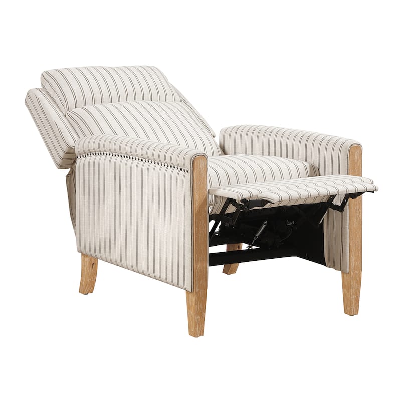 Seaford Textured Fabric Push Back Manual Reclining Chair