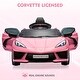 preview thumbnail 45 of 47, 12V Kids Ride on Car Licensed Corvette Battery Powered Car Toddles Electric Sports Car Toy with Remote Control