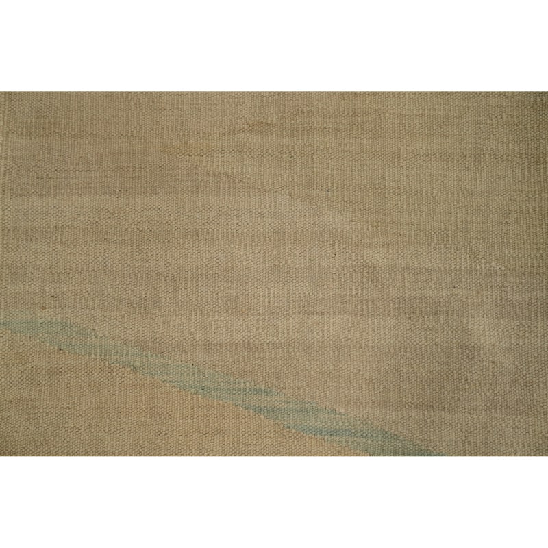 Hand Woven Oriental 100% Wool Carpet Southwestern Geometric Multi-Colored Kilim Area Rug - 5' 10'' X 3' 9''