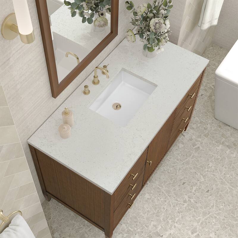 James Martin Vanities 485-V48-3LDL Myrrin 48" Single Basin Wood Vanity