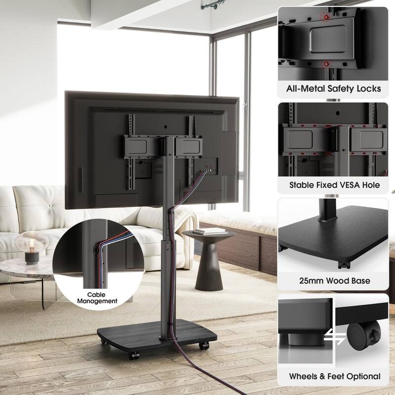 Rolling TV Stand