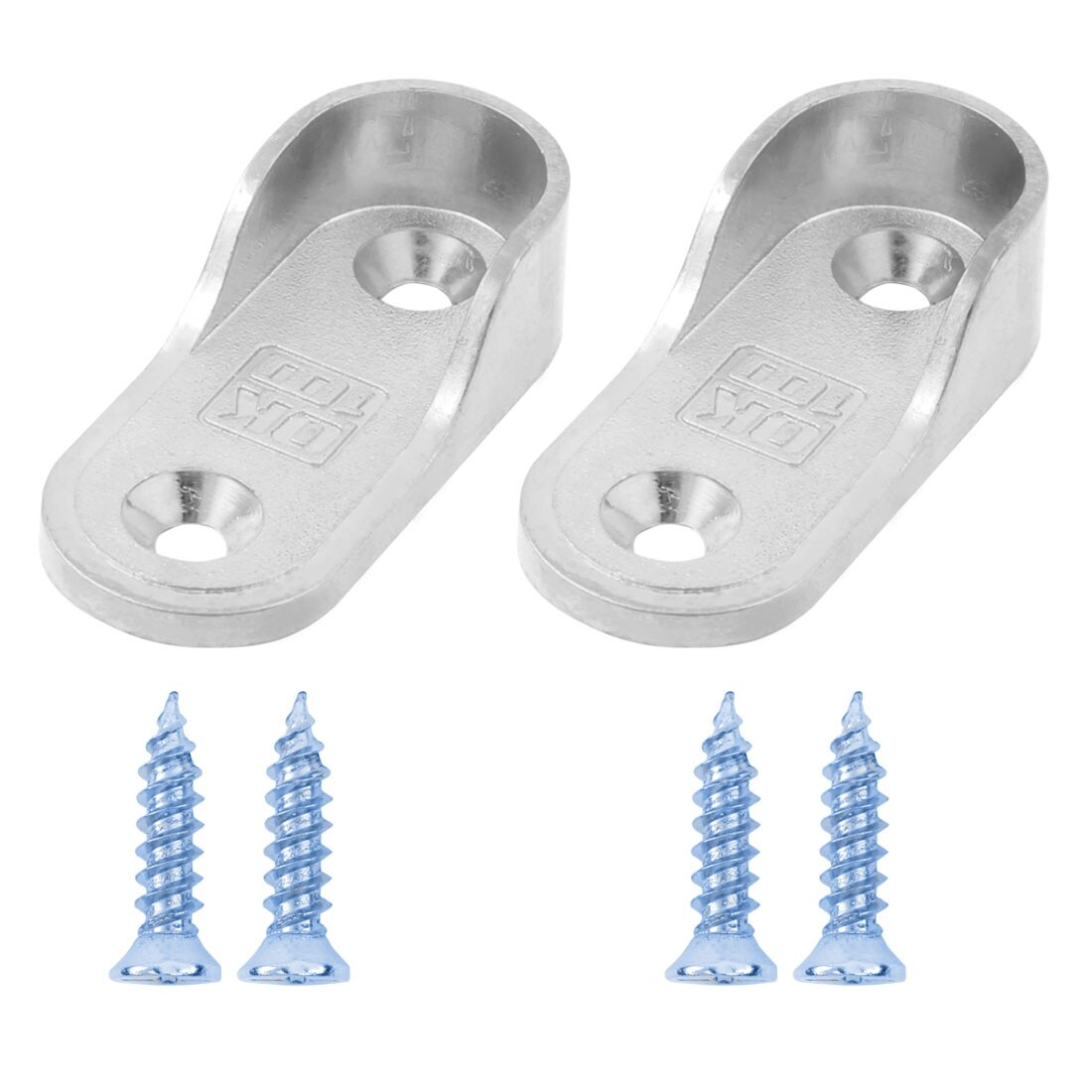 Shop Zinc Alloy Clothes Closet Rod Pole Socket Bracket Flange