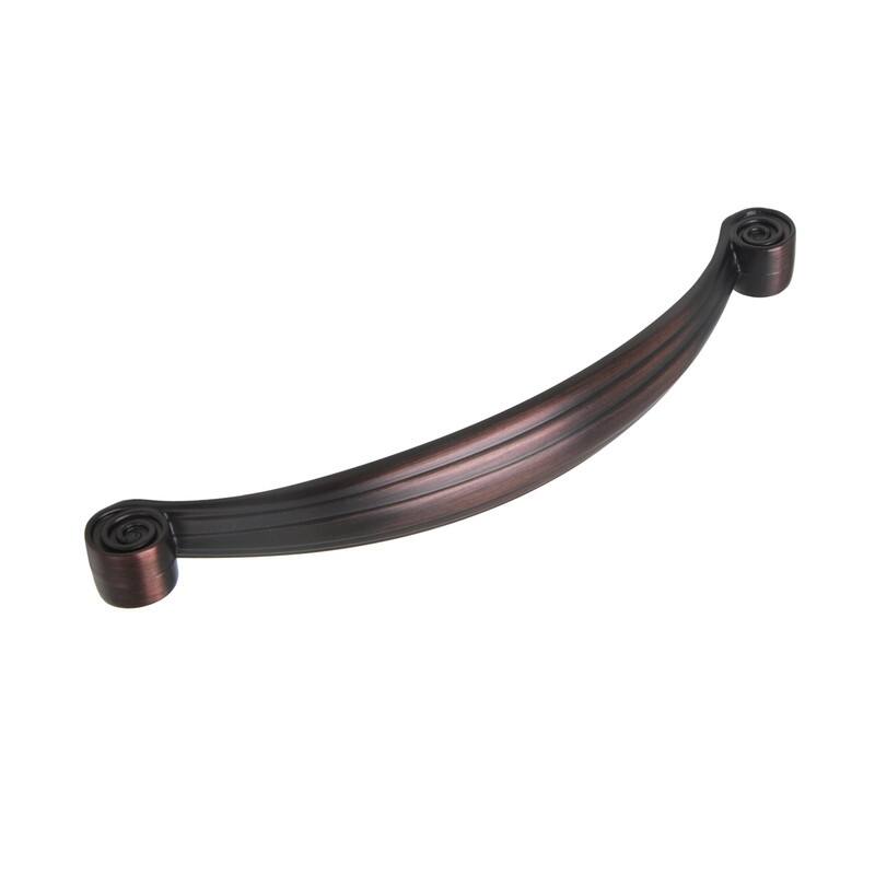 Utopia Alley Whitton Pull Handle - Decorative Cabinet Oil Rubbed Bronze Drop Pull Handles, 5.0" Center to Center