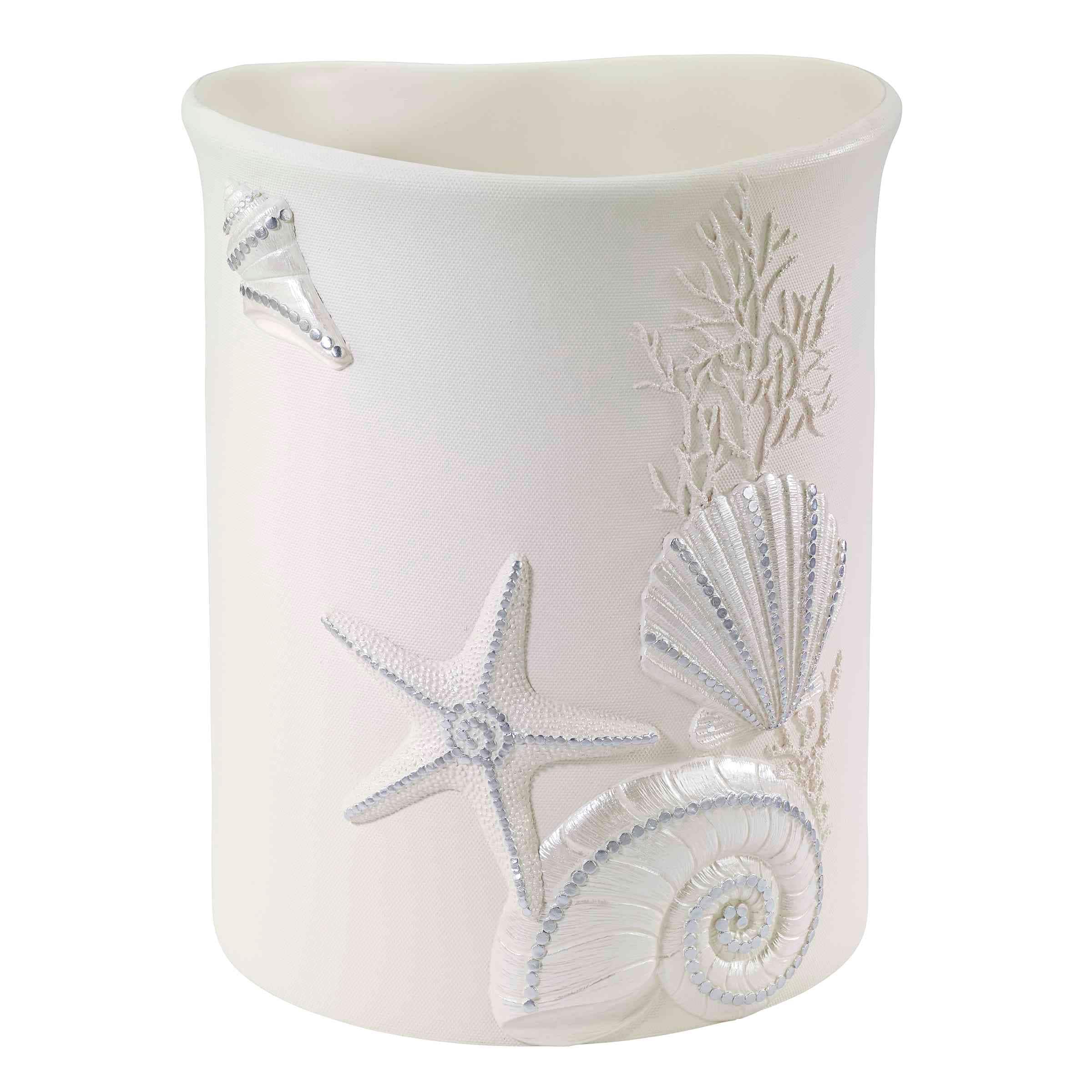 Avanti Sequin Shells Wastebasket