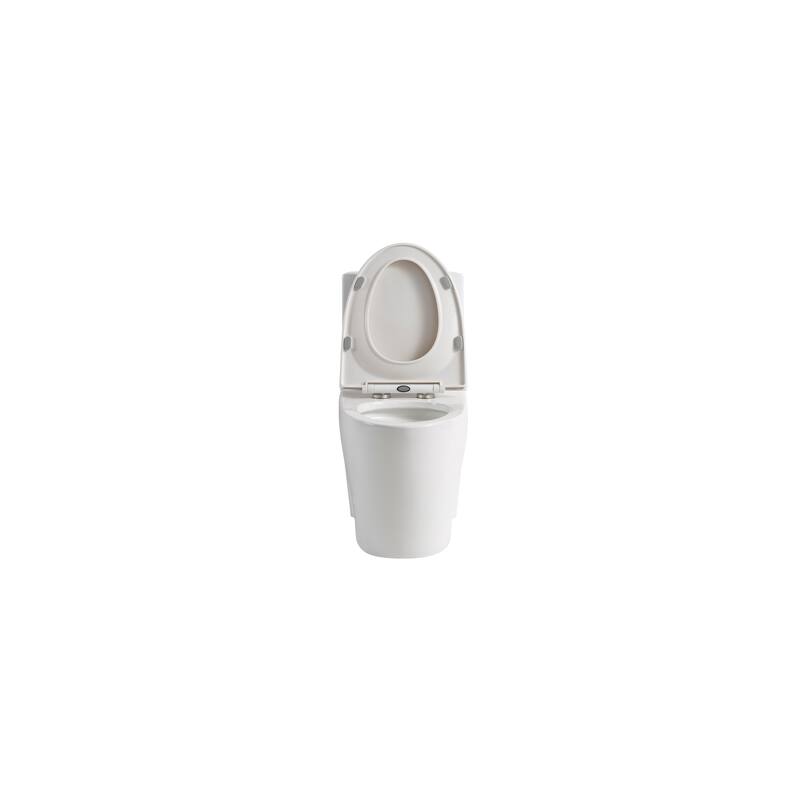 1.1/1.6 GPF Tornado Flush One-Piece Toilet for bathrooms,Siphonic S-trap 12",Elongated Bowl,Chair Seat ADA Height 17"