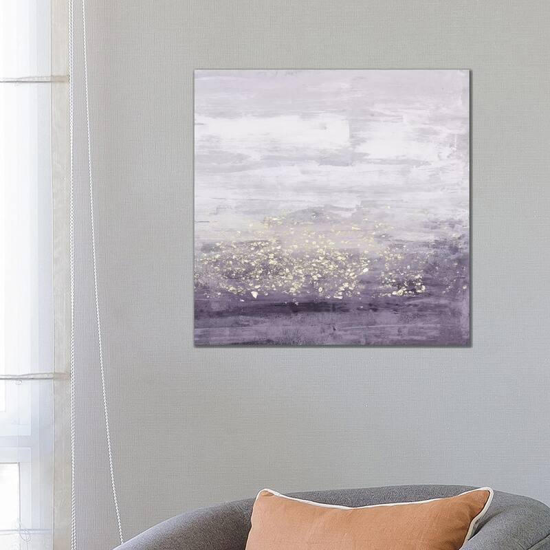 iCanvas 'Amethyst Glitter I' by Jennifer Goldberger Canvas Print - 26x26x1.5