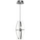 4 Light LED Array Pendant, Vertical Curved design - Chrome - Bed Bath ... image.