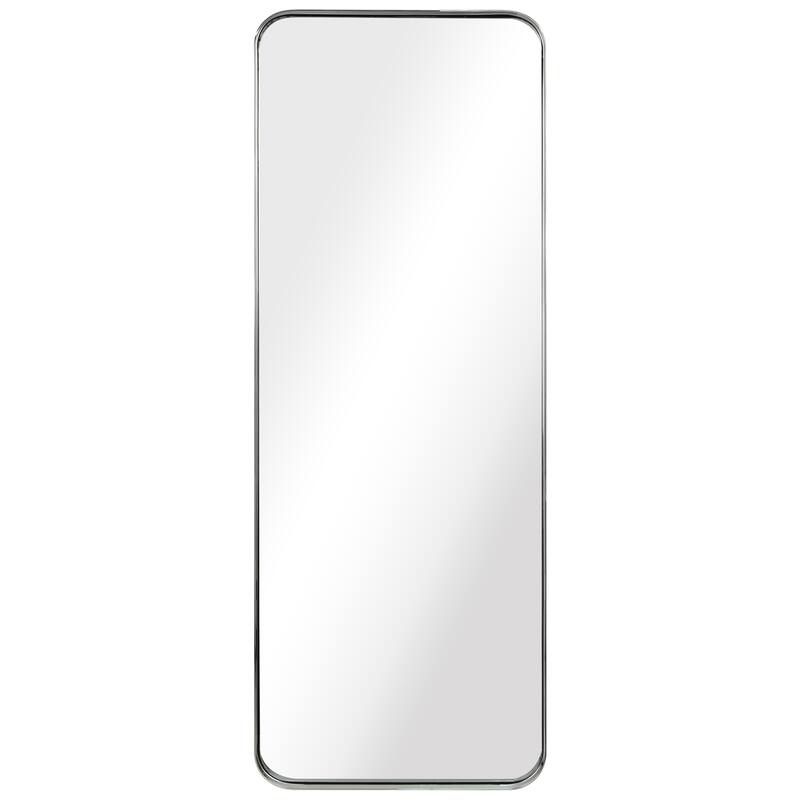 Ultra Stainless Steel Rectangular Wall Mirror - 18" x 48" - Polished Silver