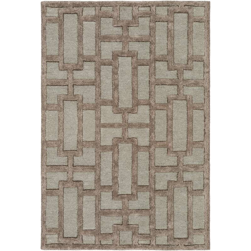 Hand-tufted Thaxted Geometric Wool & Viscose Rug