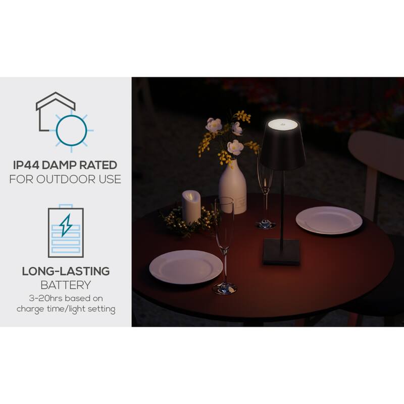 Catalina Lumea Touch LED Accent Lamp - Black