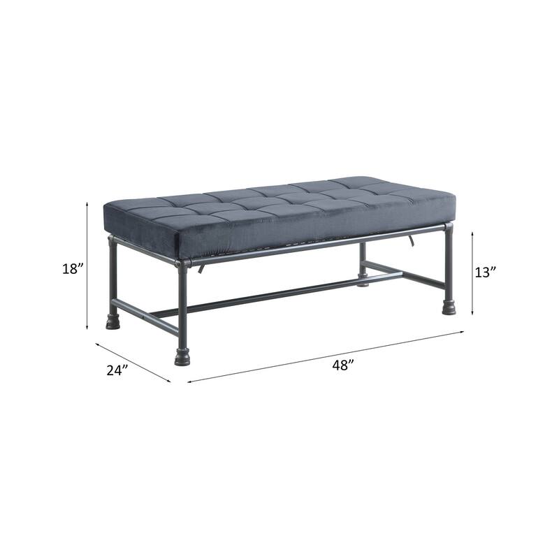 Modern Bench with Tufted Cushionon,Space-Saving Solution for Apartments